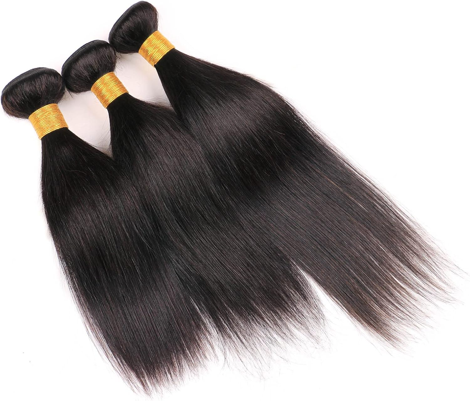 10A Straight Brazilian Bundles Human Hair 3 Bundles Real Hair Weft Extensions 300 G Unprocessed Hair Remy Hair Extensions 10 12 14 Inches image number 5