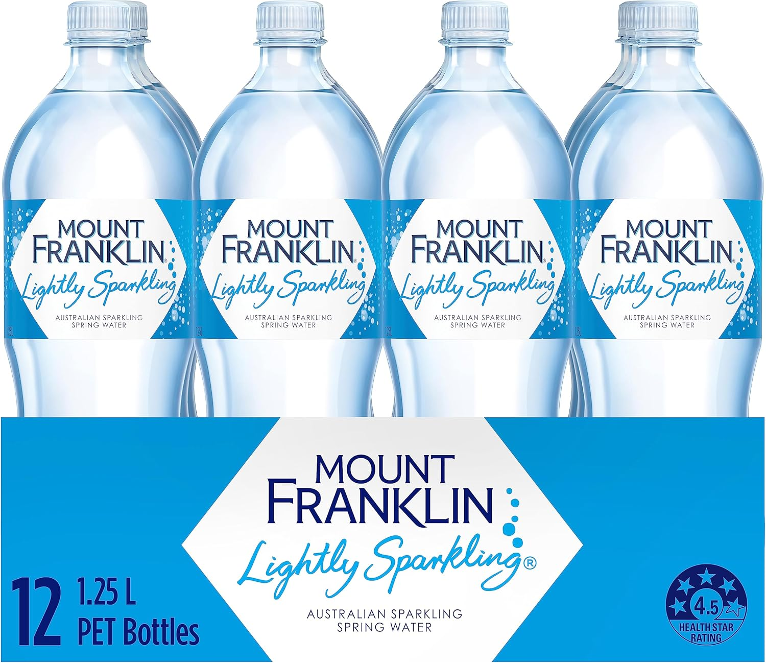 Mount Franklin Lightly Sparkling Water Multipack Bottles 1.25L X 12 image number 6