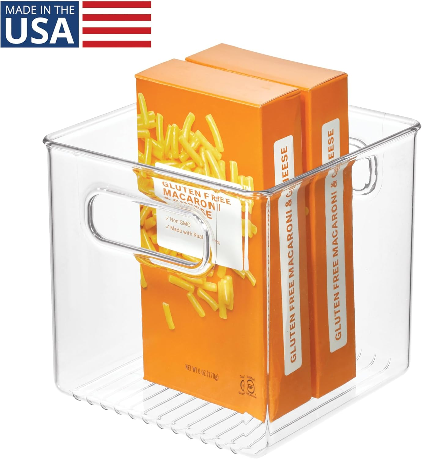 Interdesign Kitchen Pantry and Cabinet Storage and Organization Bin, 6-Inch by 6-Inch by 6-Inch, Clear image number 2