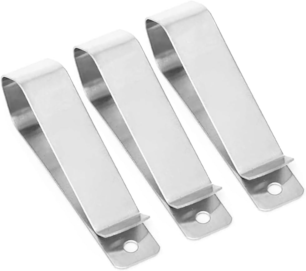 Garage Door Opener Remote Visor Clip Replacement for Liftmaster Chamberlain Sears Craftsman Garage Door Remote Opener Visor Clip 29B137, Stainless Steel, 3 Pack image number 5