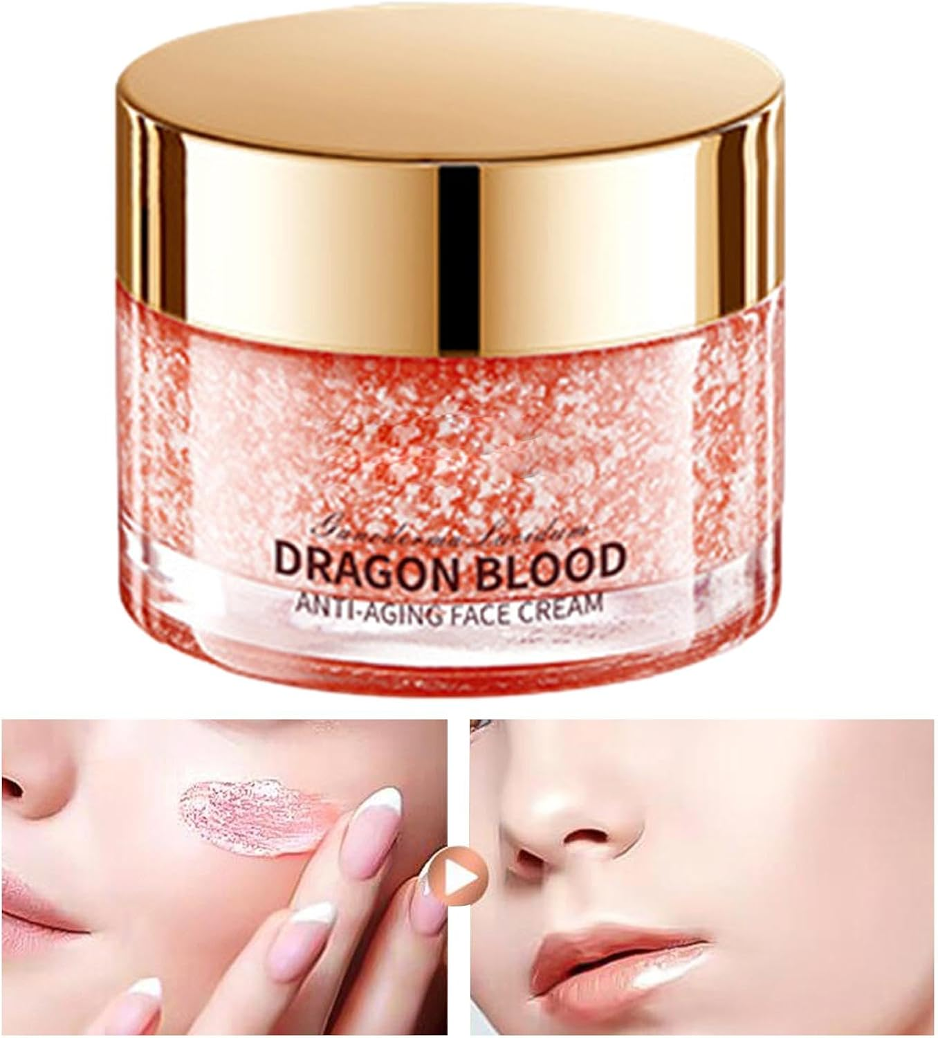 Dragons Blood Easy Cream, 50 G, Firm Anti-Wrinkle Cream for Women Skincare, Moisturising Cream Nourishing Rejuvenating Cream, Plump and Smooth Skin as Well as Moisturising, Radiant Skin image number 4