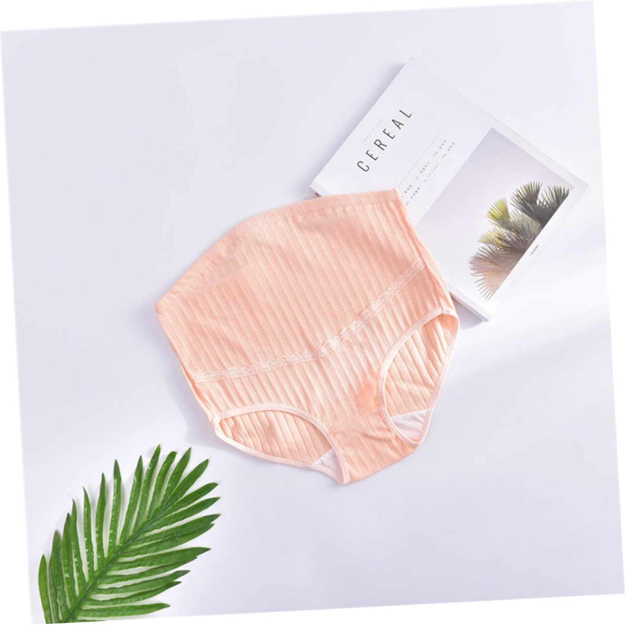 Baluue 3Pcs High Waist Cotton Maternity Panties with Stomach Lift Splice Design Adjustable Breathable Nursing Underwear for Pregnant Women image number 6