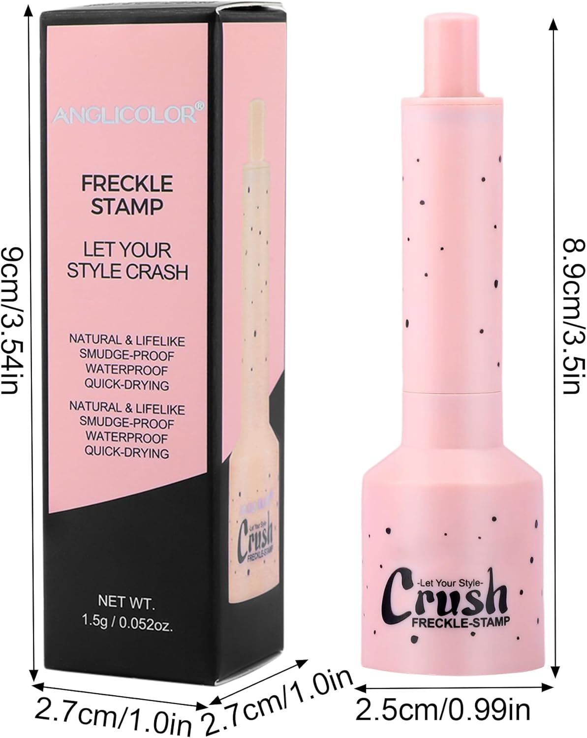 Erinde Natural Faux Freckle Stamp Pen, Waterproof Long-Lasting Natural Freckle Makeup Stamp, Quick Dry Easy to Use Freckle Tool for Women and Men, Beginners & Professionals Face Makeup #03 image number 5