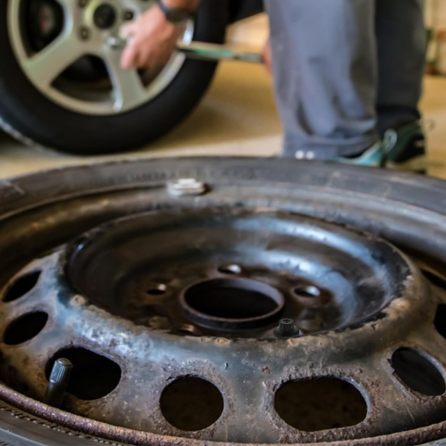 MUCKLILY 5Pcs Car Wheel Lug Nuts Replacement Decorative Tire Nuts for Vehicle Modification Easy Installation Automotive Accessories Compatible Standard Wheels image number 1