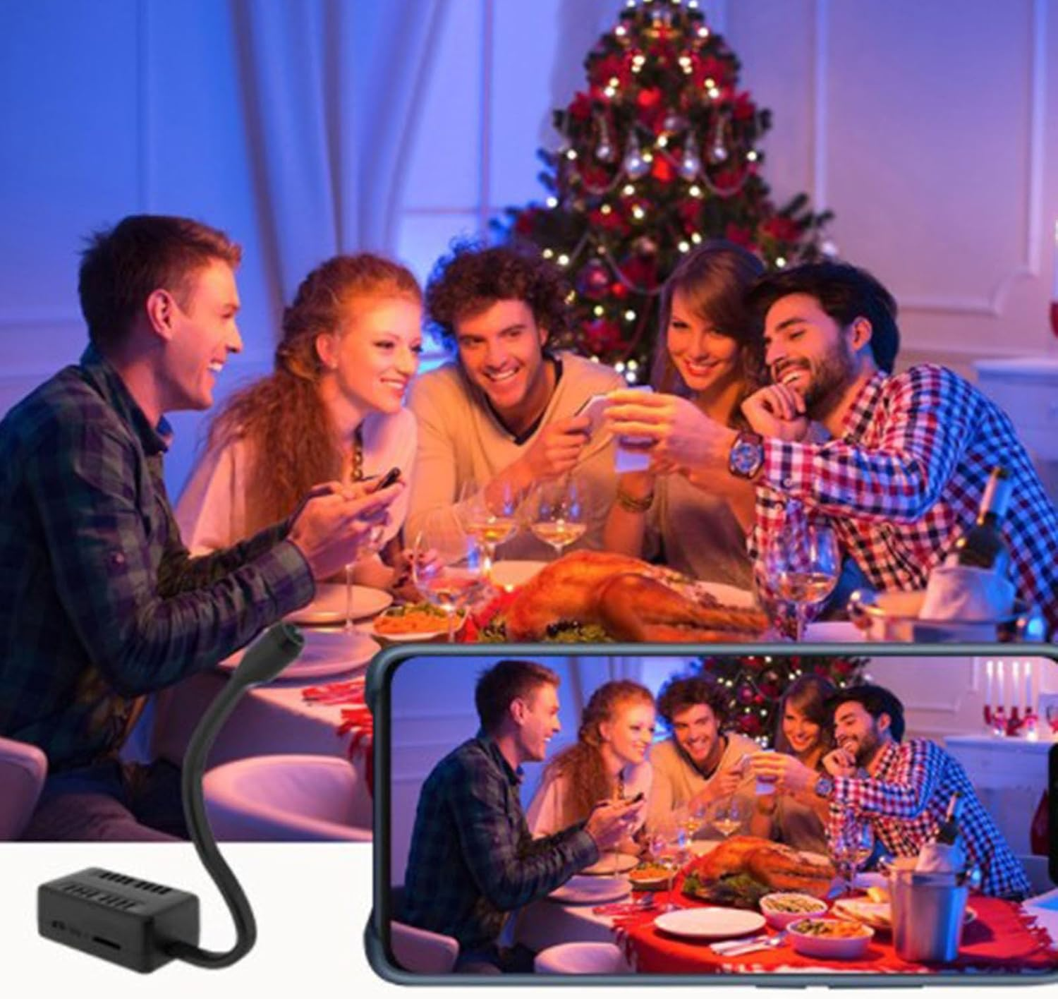 1080P Hidden Camera FHD, Small Security Camera 145&deg; Wide Angle, Wifi Indoor Outdoor Nanny Cam - Motion Detection, Loop Recording for Home Shop Balcony Office (64GB) image number 2