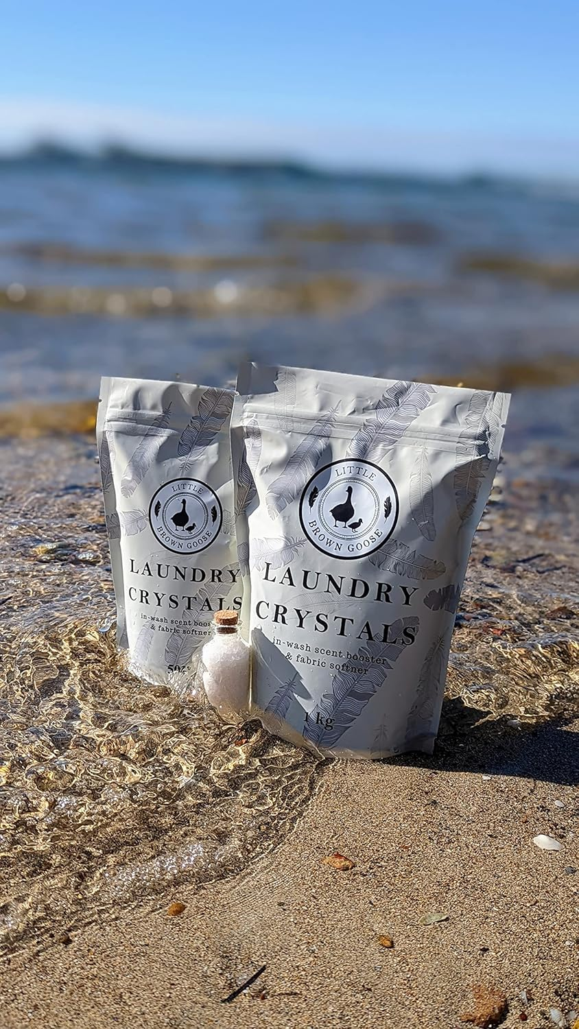 Little Brown Goose Laundry Crystals - Fragrance & Scent Boosters for Laundry - Laundry Softener Beads - Baby Powder Fragrance - 500 Gram image number 1