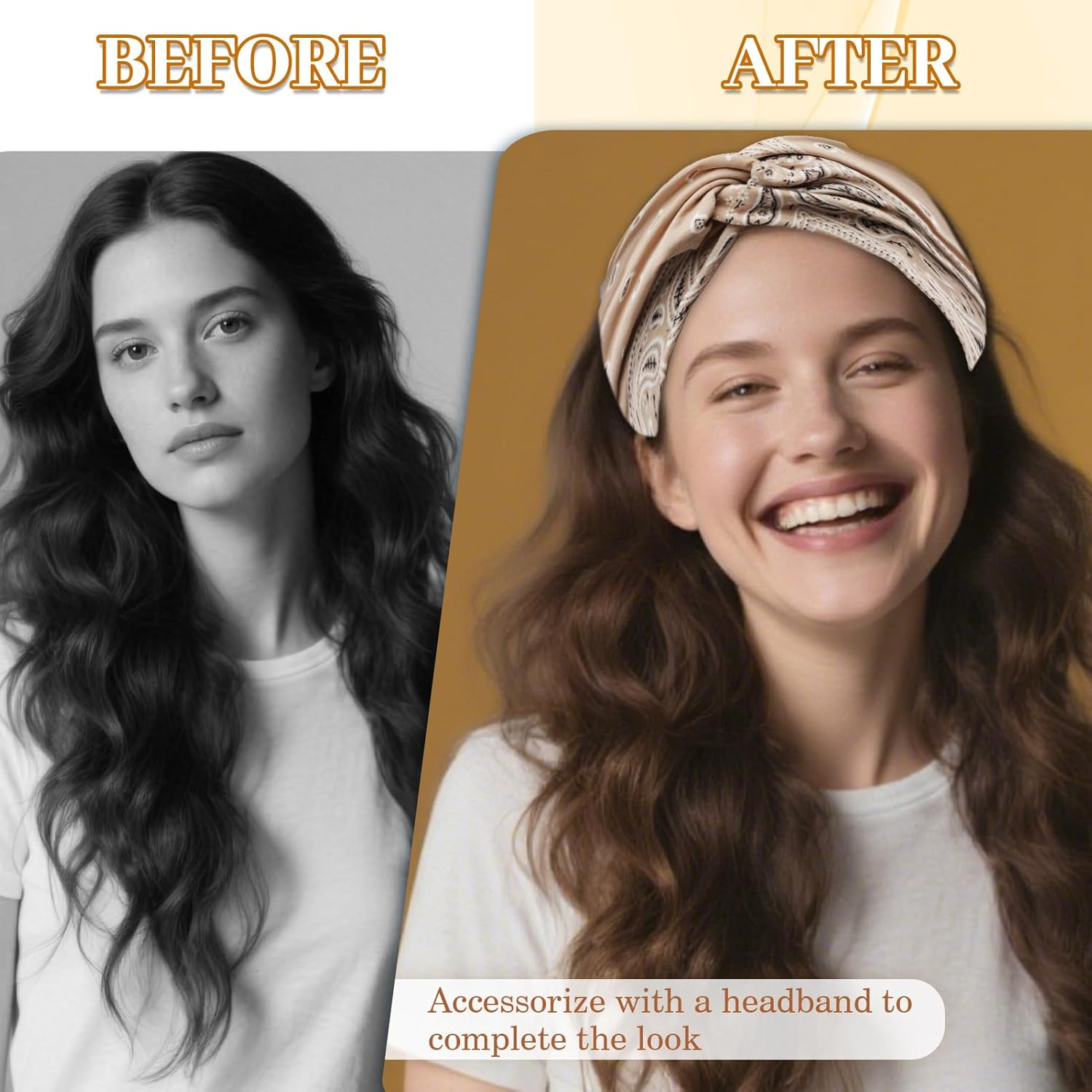 4 Pcs Headband, Headbands for Women'S Hair for Women Wide Vintage Head Wraps Knotted Cute Hair Bands Yoga Sports Hair Accessories image number 5