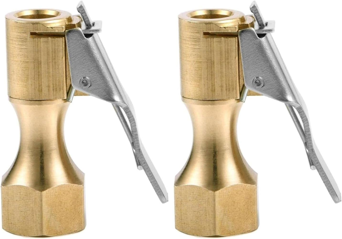 Deflateable Air Chuck Locking Presta Air Chuck for Bike Tires, 1/4" NPT Lock on Thread image number 4