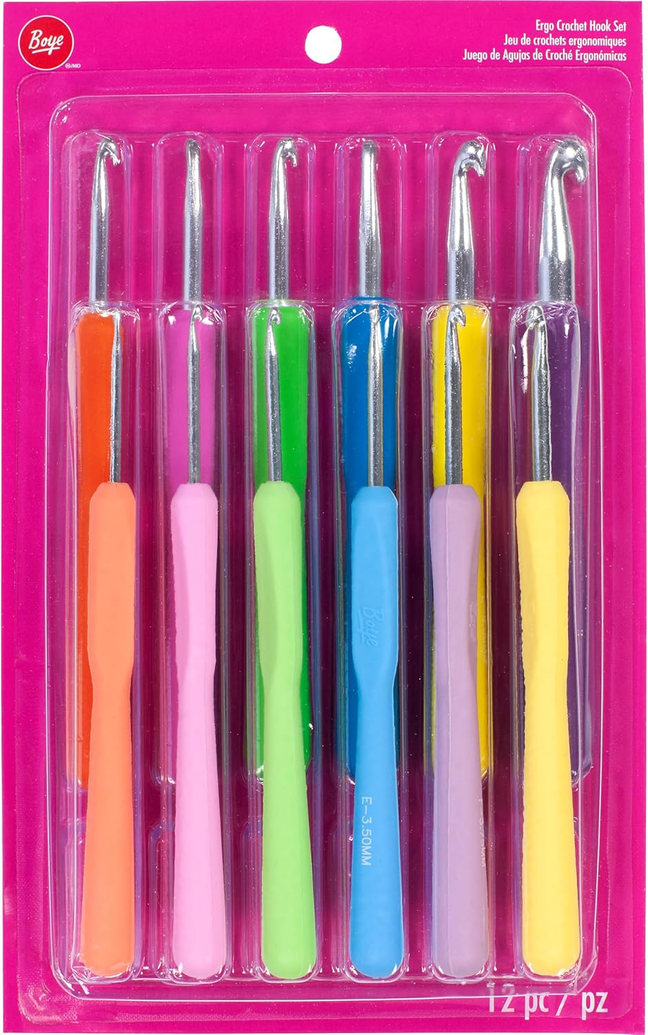 Boye Ergonomic Crochet Hook 12 Piece Set image number 2