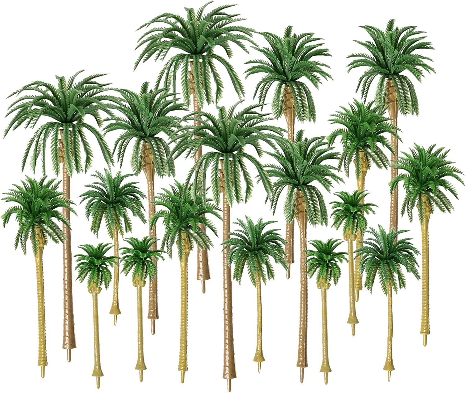 HUIANER Model Trees Palm Tree Miniature Landscape Trees for Projects, 18PCS image number 4