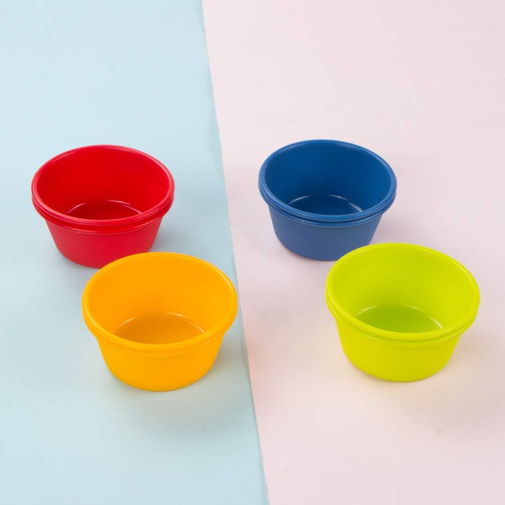 Webake Silicone Cupcake Baking Cups Set of 8, Air Fryer Muffin Pan Jumbo Muffin Liners Reusable Large Individual Muffin Tin, 3.5 Inch Mini Cake Pan Salad Dressing Container, BPA Free image number 5