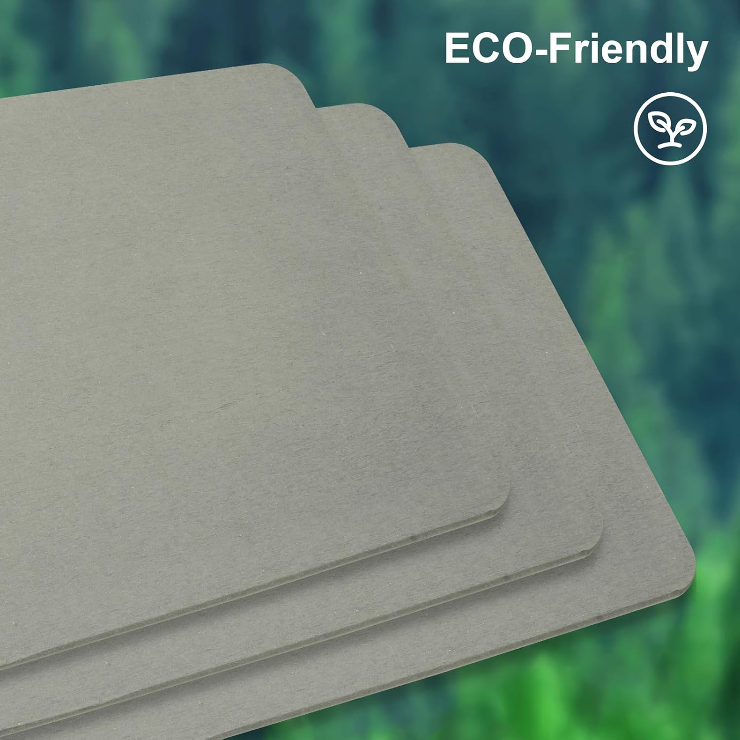 Natureva Home - Stone Bath Mat | Super Absorbent, Quick Dry, Non Slip | Modern Diatomite Bathroom Mats | Made of Natural Diatomaceous Earth (Light Gray, 60 * 40CM, Flat) (Flat) image number 6