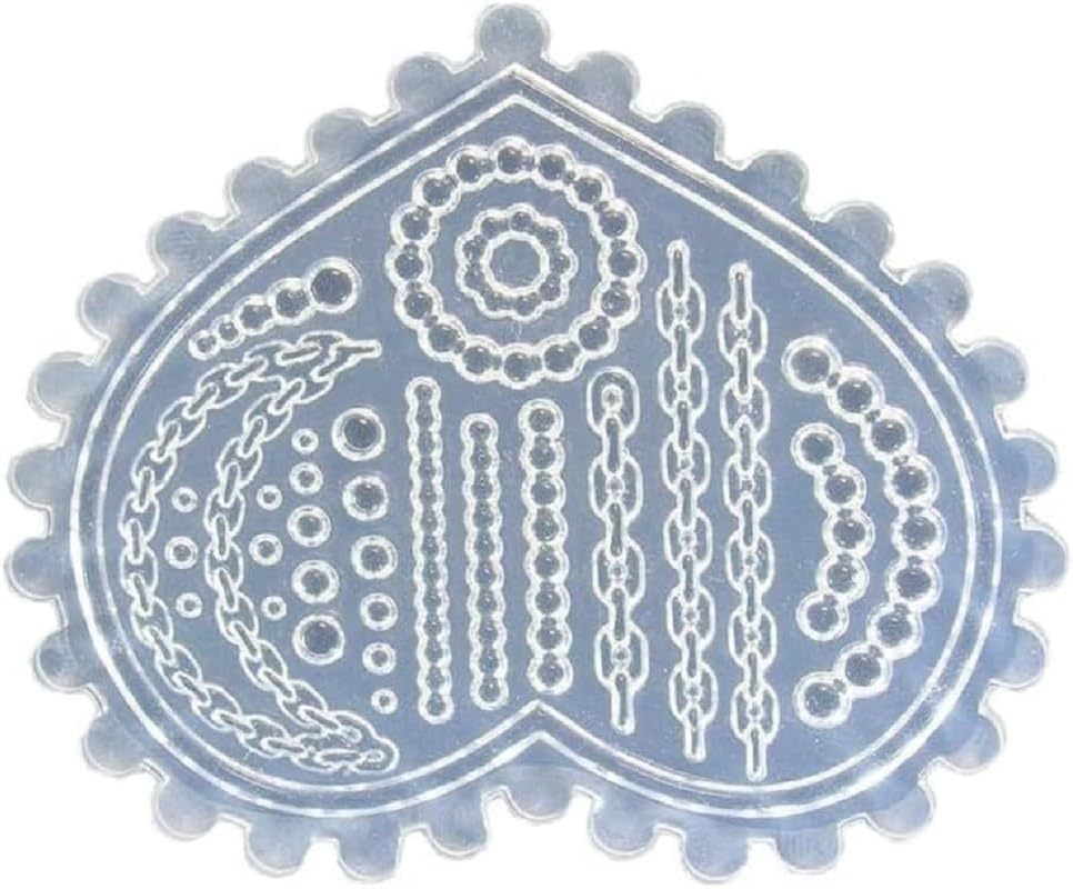 Cordate Chain Pearl Flower Nail Art Mold 3D Silicone Carving Mould Acrylic Nail Art Silicone Mould Nail Art Making Too (MD-86) image number 3