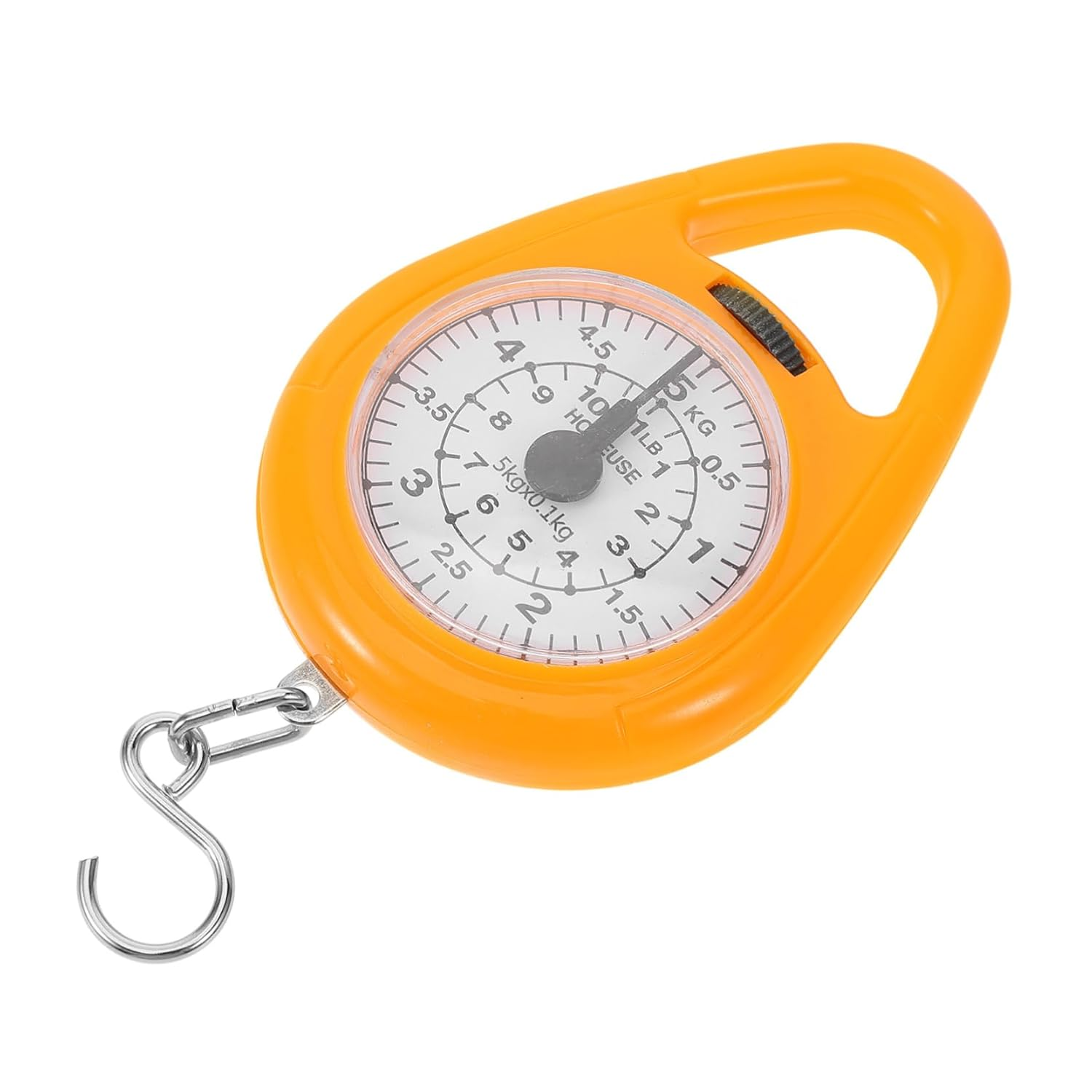 TIDTALEO Mechanical Spring Luggage Scale Portable Hanging Handheld Weight Scale with Hook Orange Mini for Suitcase and Outdoor Weighing image number 1