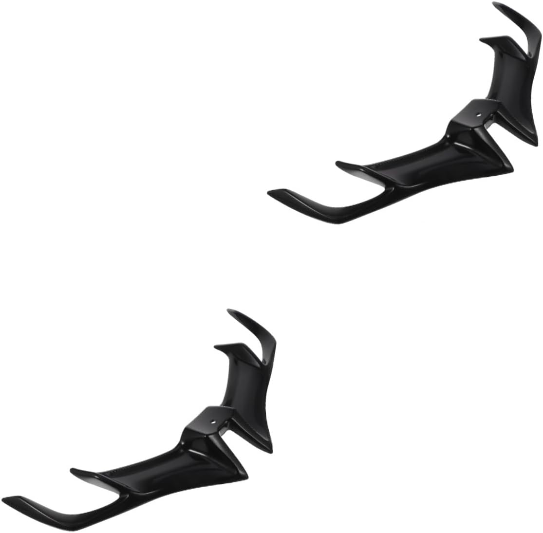 Sosoport 2Pcs Front Motorcycle Spoiler Wing Decorative for Yzfr Stylish Design High Stability Easy Installation Wear-Resistant Motorbike Accessory