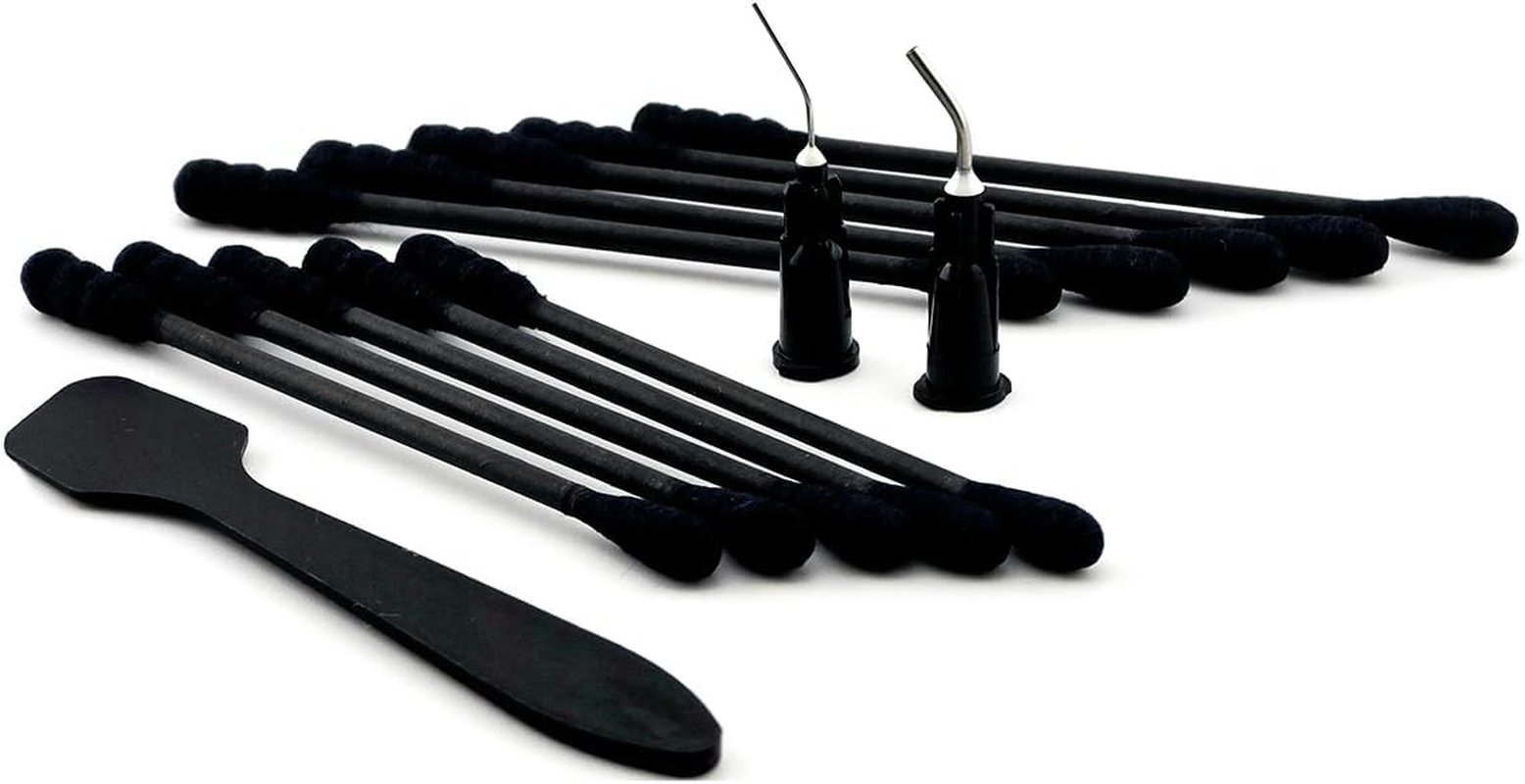 TH KS10 Kit of Swabs 10Pcs Black + Tips 2Pcs Black + Spatula image number 1