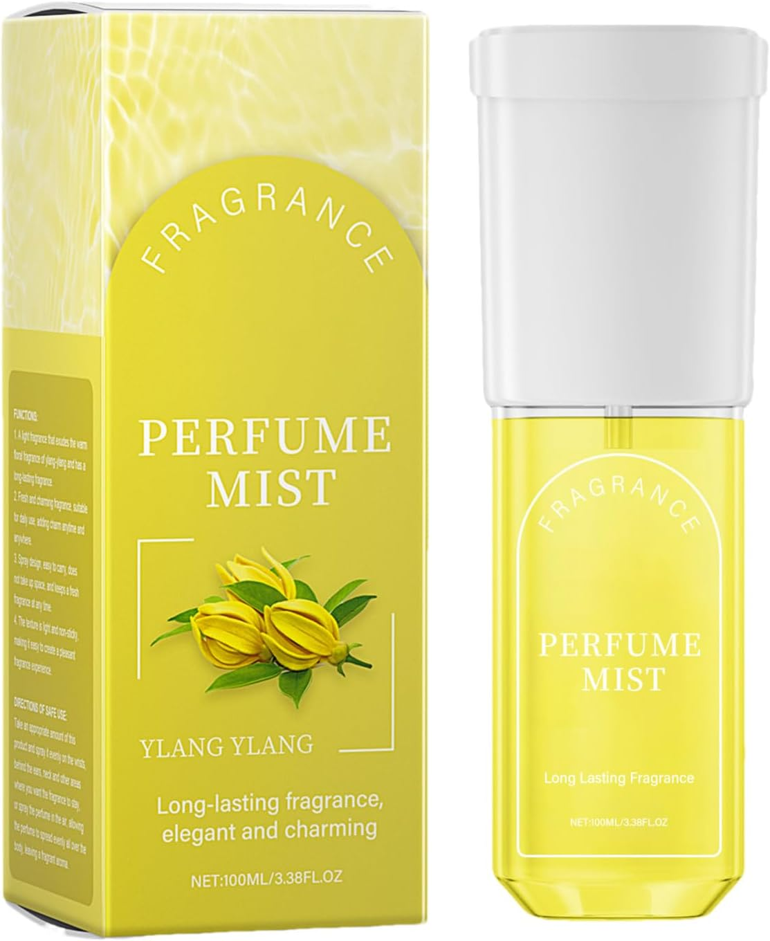 Ylang Ylang Perfume - Portable Body Perfume Elegant Perfume Skin Perfume Spray | Luxury Refreshing Fragrances Feminine Fragrance for Men and Women Fresh Fragrance image number 5