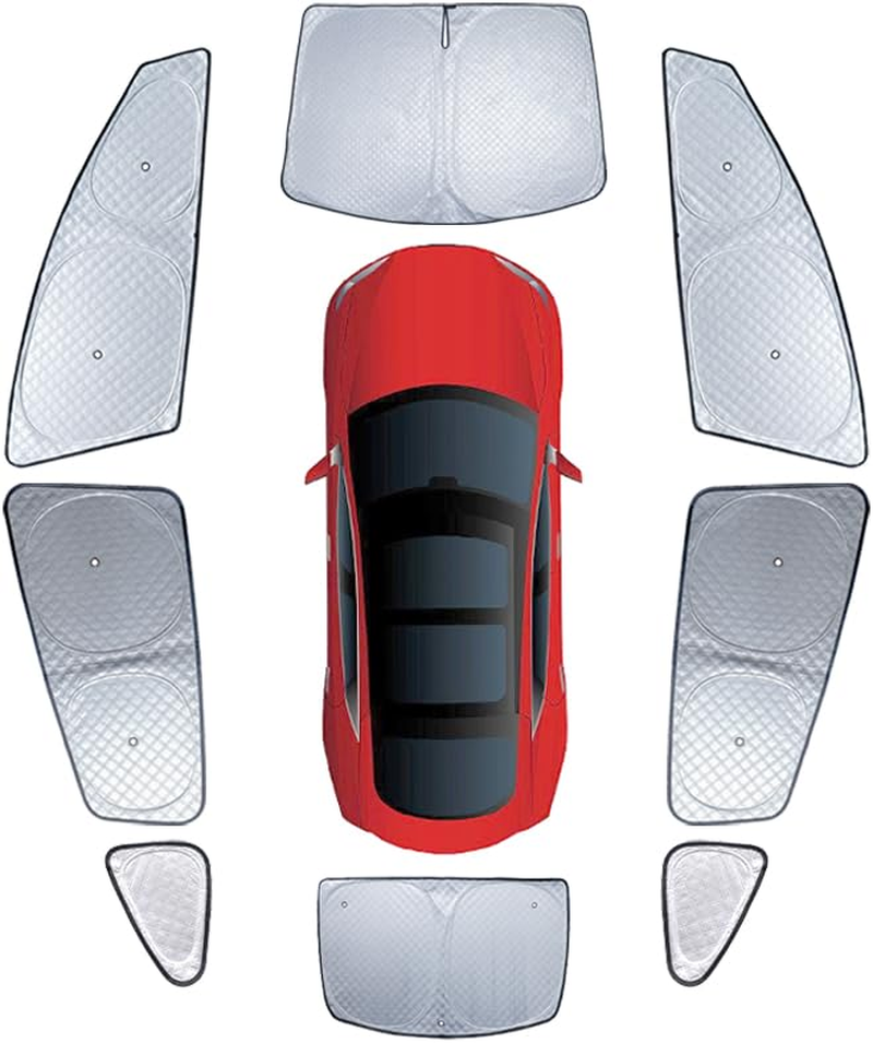 Wedoi Upgraded Camping Privacy Curtain 8 Pieces for Tesla Model 3 2017-2025 Window Sunshade for Model 3 Highland Camping Shades Windshield Sunshade Privacy Screens Fortesla Accessories image number 5