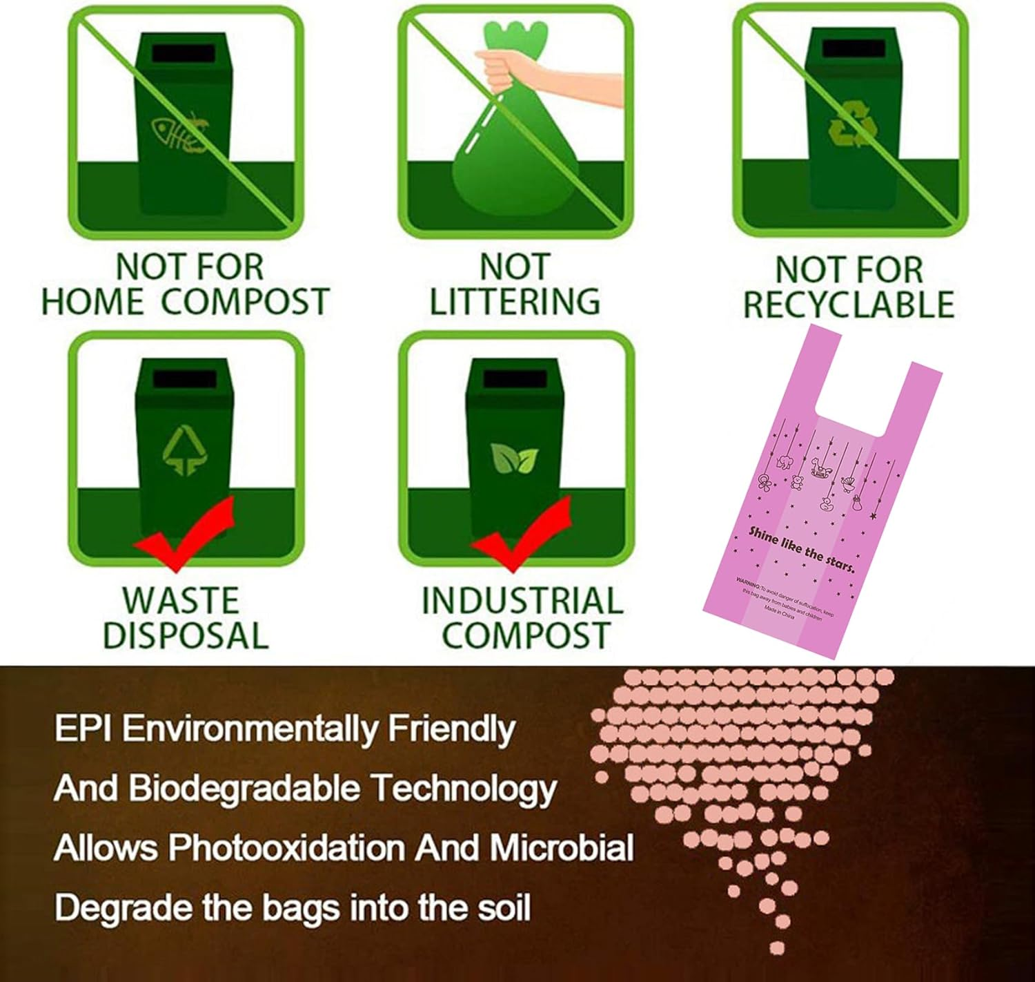 AUTENS Disposable Diaper Bags for Baby &ndash; 24 Rolls (360 Bags) | Leak-Proof, Scented Nappy Sacks with Dispenser | Eco-Friendly Biodegradable Disposal Bags for Diapers, Pets & Travel image number 2