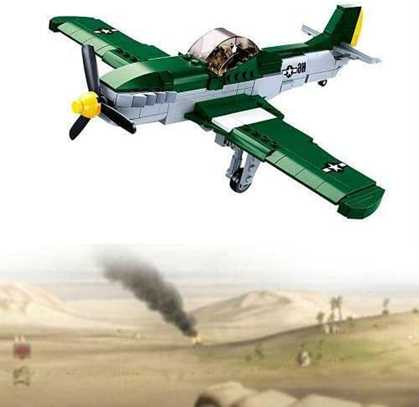 Sluban WW2 P51 Fighter Building Blocks (323 Piece Set) image number 2