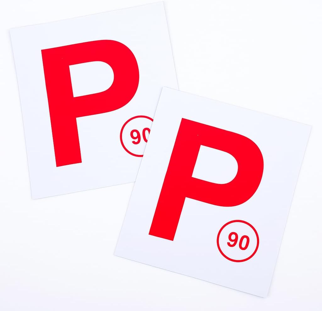 LEDON Magnetic P Plate Set 2/4Pk - NSW Approved Red Probationary License Plates with Strong Magnets for Easy Installation & Removal, Laminated Plastic Car Plates (2) image number 4
