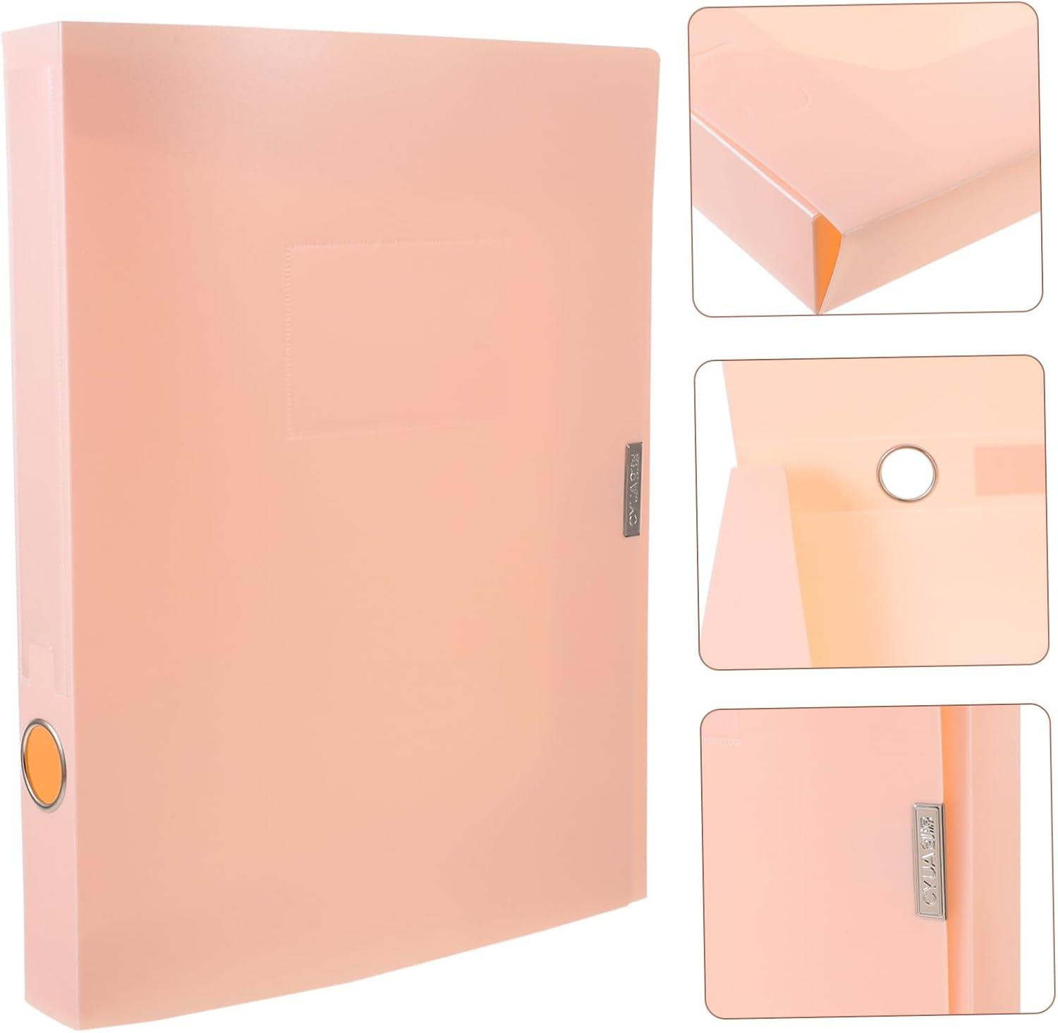 SHINEOFI File Box Storage Box for Documents Paper Organizer Desk Accessory File Folder Office Storage image number 1