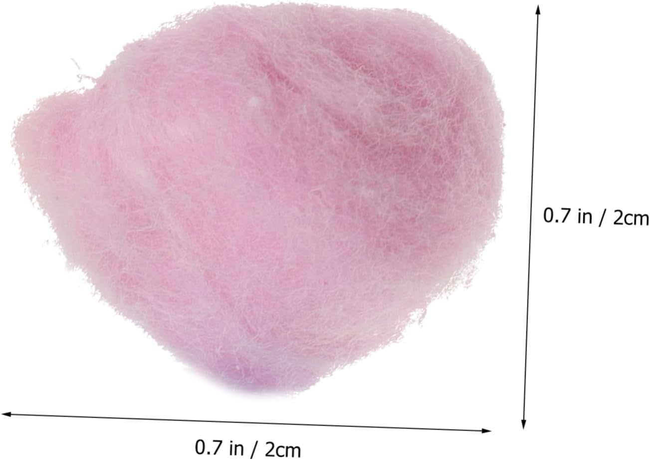 Healeved 500G Baby Cotton Balls Small Size Face Cleansing Makeup Removal Cotton Pads in Pink Yellow Blue for Newborn Skincare and Nail Polish Removal image number 3