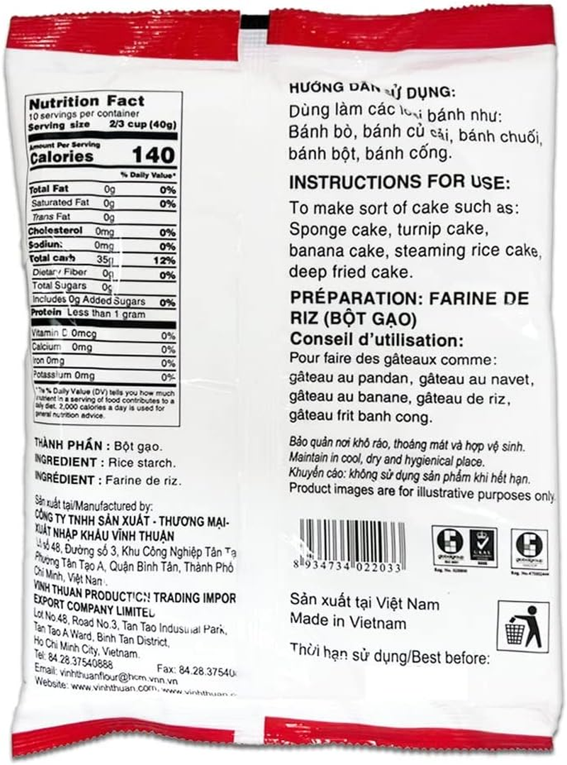 Vinh Thuan Rice Starch 400 G image number 2