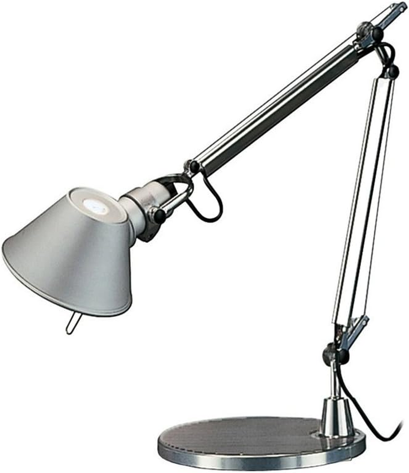 Artemide Tolomeo Micro Table Lamp with Base Length 45 Height 37 Maximum 73 Cm, Aluminium, Aluminium, L 45 H 37 - Max 73 Cm, E14