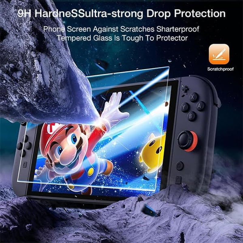 [2 Pack] ZUSLAB Tempered Glass Screen Protector for Nintendo Switch 2 (2025) &ndash; Scratch Resistant, Bubble-Free, HD Clarity image number 4