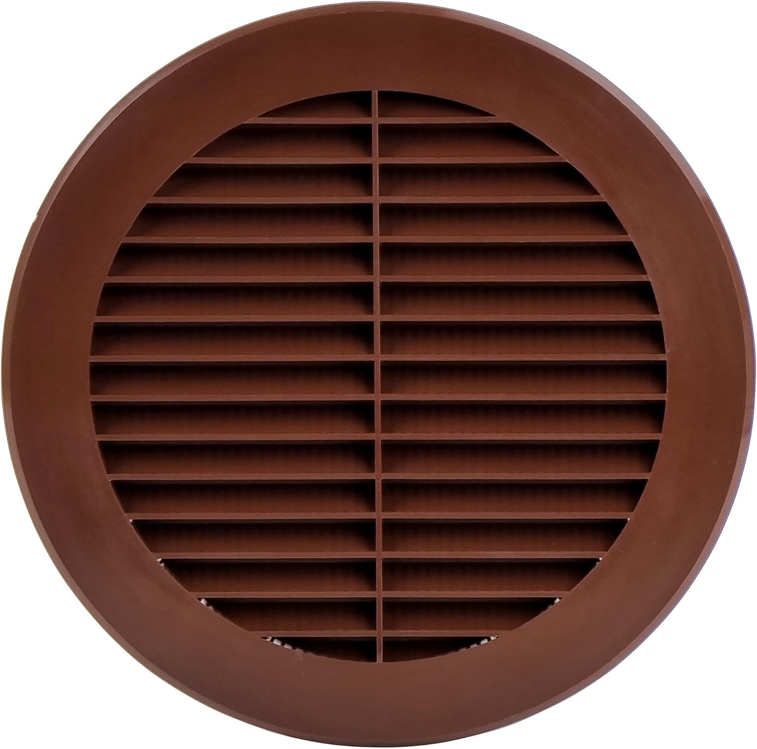 Steinberg14 Brown 150Mm Air Vent Cover with Insect Mesh - 6 Inch round Air Vent Covers for Walls and Ceilings - Air Vents for Interior Walls - Plastic Ventilation Grille image number 3