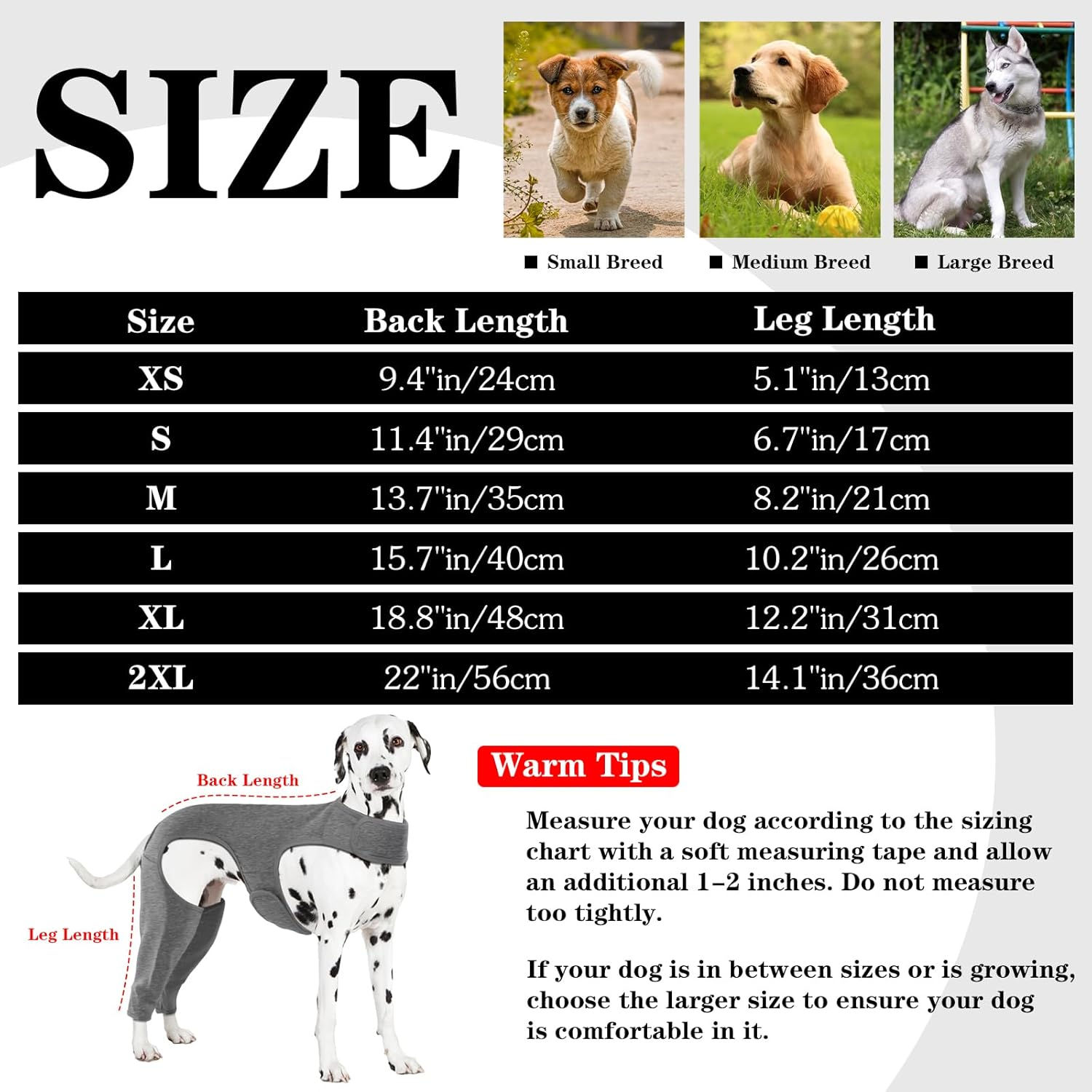 Yoolhamy Dog Surgery Recovery Suit, Dogs Leg Wound Protector Brace, Comfortable Dogs Elbow Protector Cone Alternative Prevent Licking Bite Long Sleeve Suits Leg Brace Support (Grey, S) image number 3