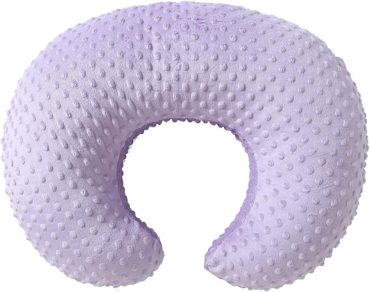 Nursing Pillow Cover Breastfeeding Pillow Cases Plush Dot Slipcover (Orchid)