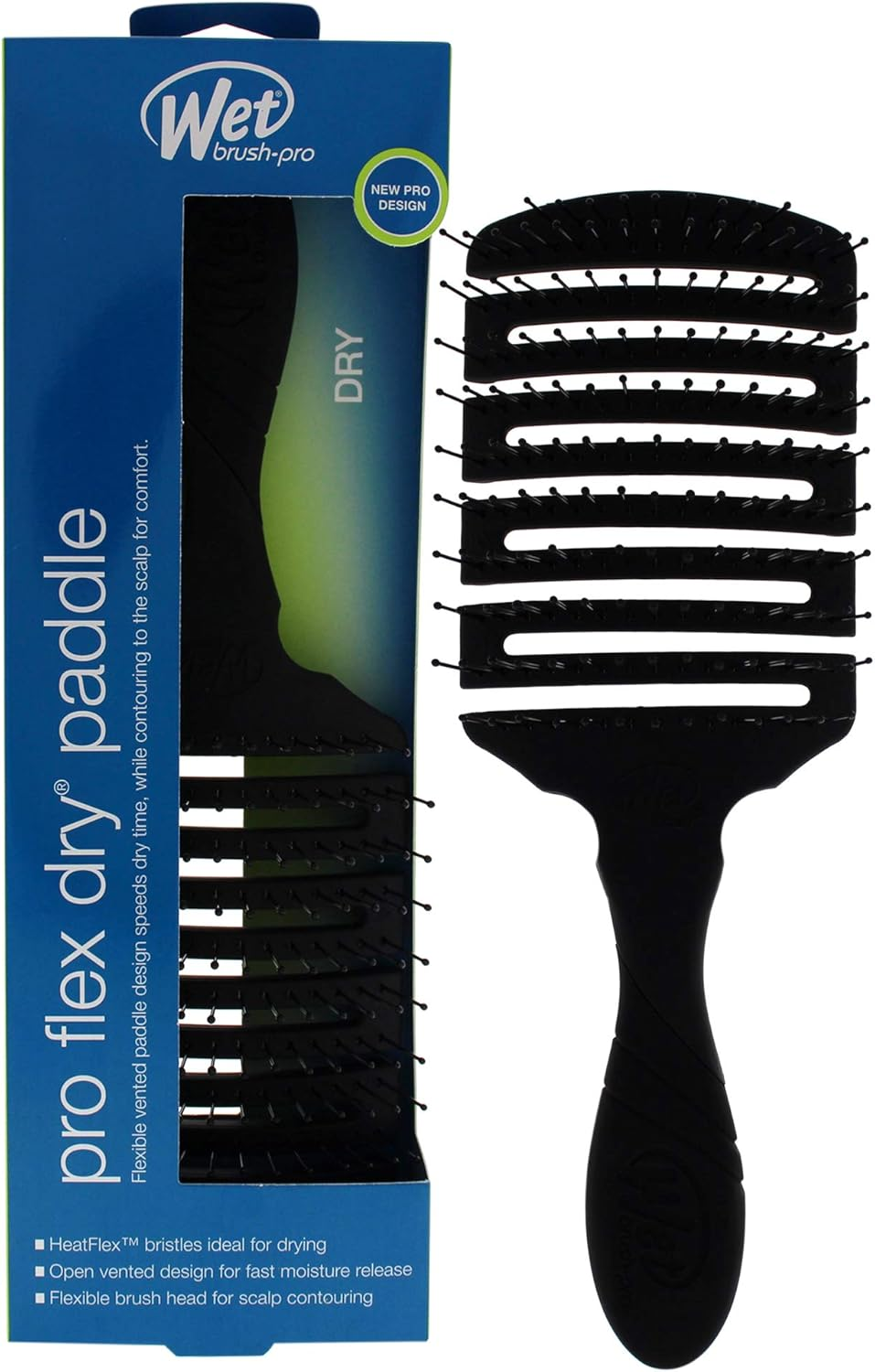 Wet Brush Pro Flex Dry Paddle Brush - Black by for Unisex - 1 Pc Hair Brush