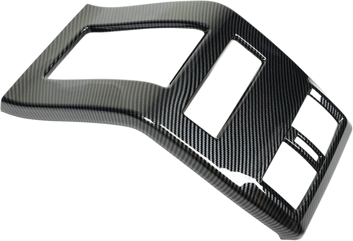 Rear Center Console Trim Cover, ABS Carbon Fiber Pattern Rear Console Air Vent Trim Simple to Install Interior Accessories Replacement for Outlander 2023 image number 6