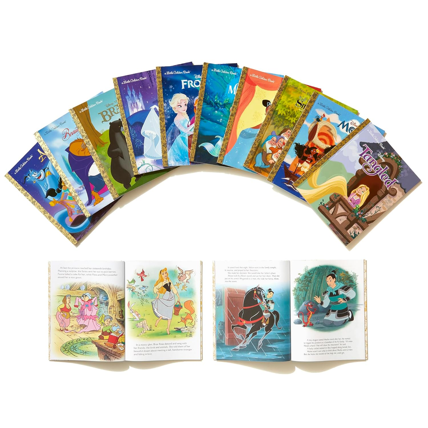 Ultimate Princess Boxed Set of 12 Little Golden Books (Disney Princess) image number 2