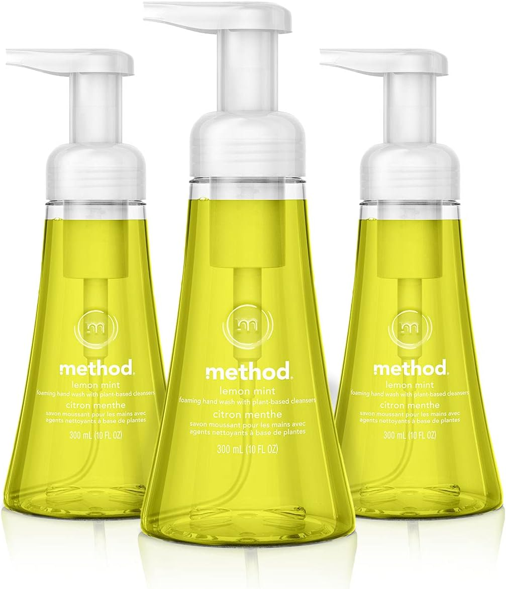 Method Foaming Hand Soap, Lemon Mint, Biodegradable Formula, 10 Fl Oz (Pack of 3) image number 4