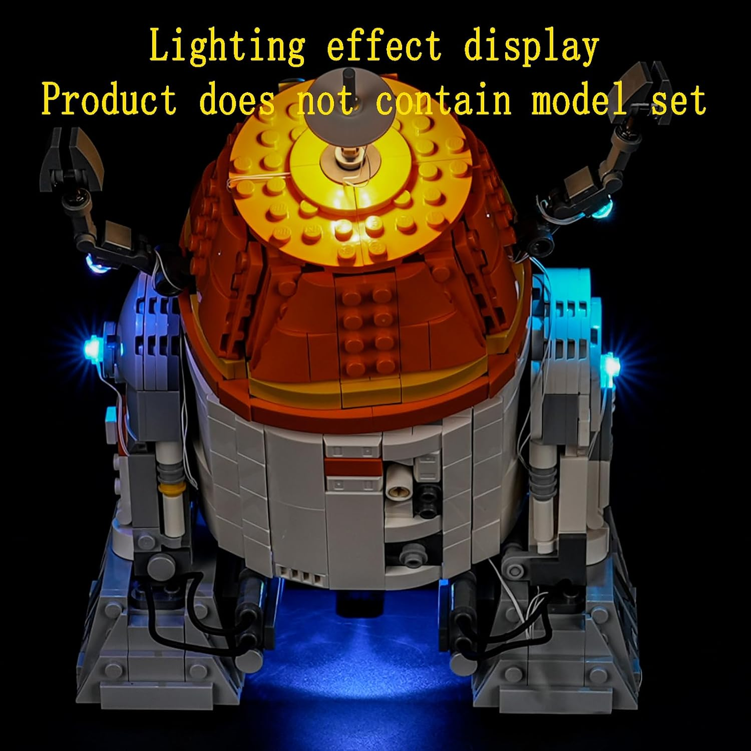 GEAMENT LED Light Kit Compatible with  Chopper (C1-10P) Astromech Droid Building Blocks Model - Lighting Set for 75416 (Model Set Not Included) image number 1