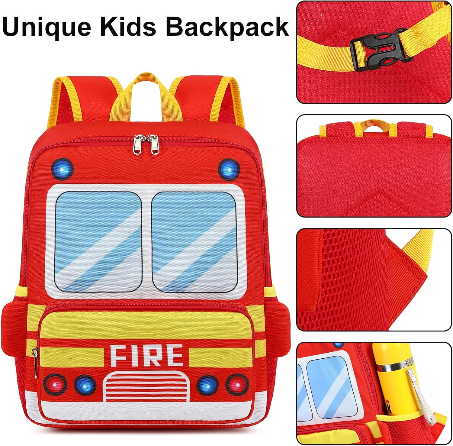 Kids Backpack for Boys Girls Preschool Bookbags 3D Cartoon Daycare Toddler Bags image number 3