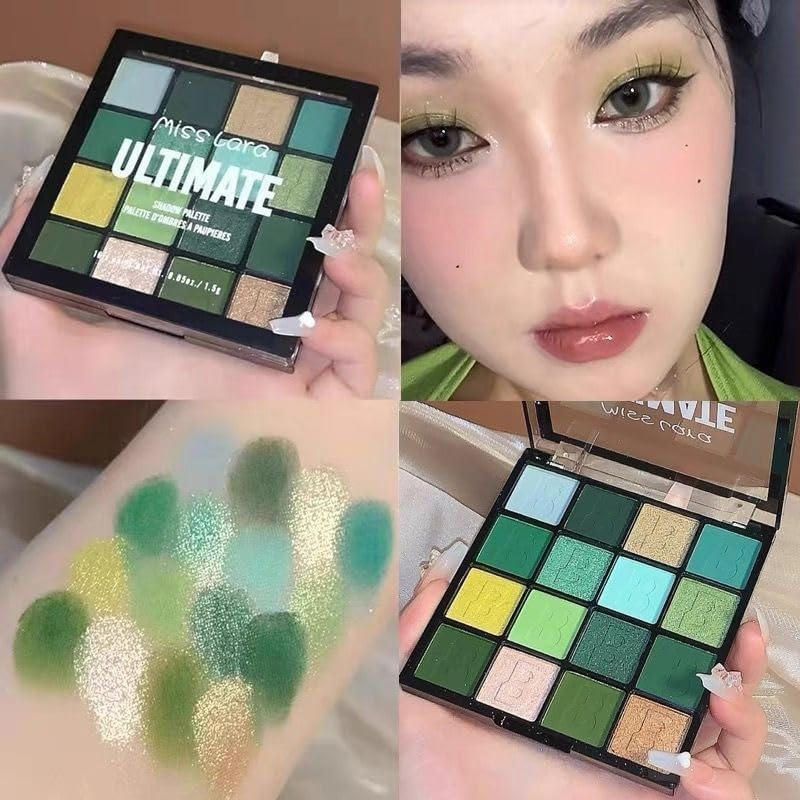 Eyeshadow Palette Glitter Makeup Shimmer Matte Eye Shadow Palette Highly Pigmented Eyeshadow Makeup Professional Colorful Eye Shadow Powder Easy to Create Glamour Looks,32 Colors. image number 2