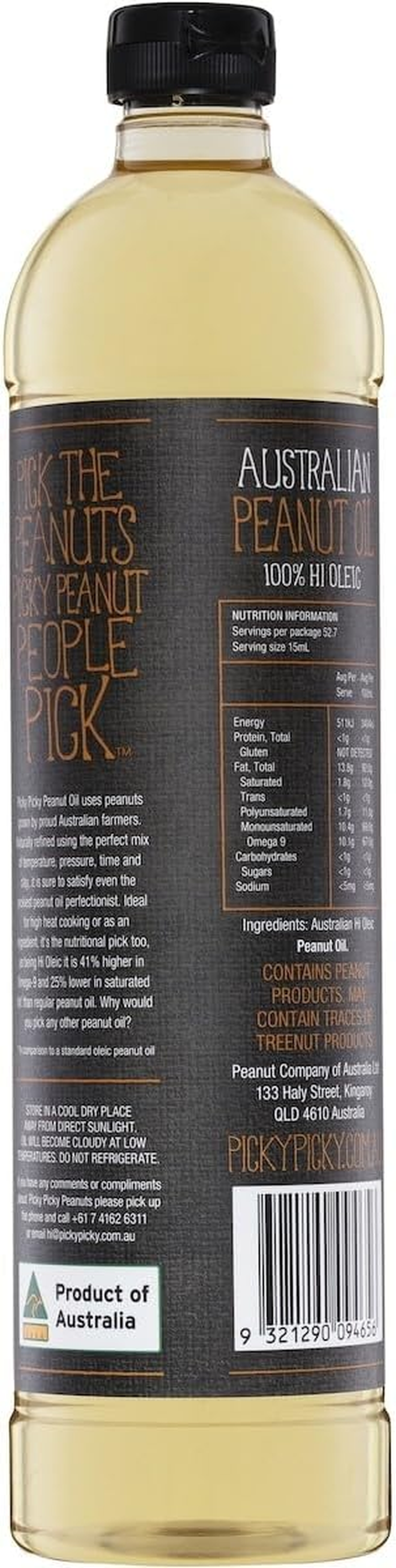 Picky Picky Australian Peanut Oil 790 Ml image number 2