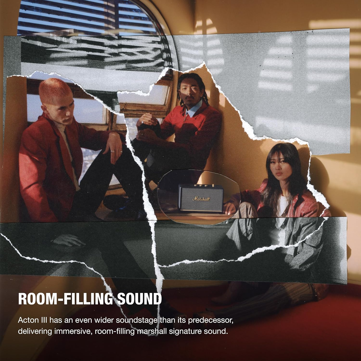 Marshall Acton III Bluetooth Speaker, Wireless - Black (1006006) image number 4