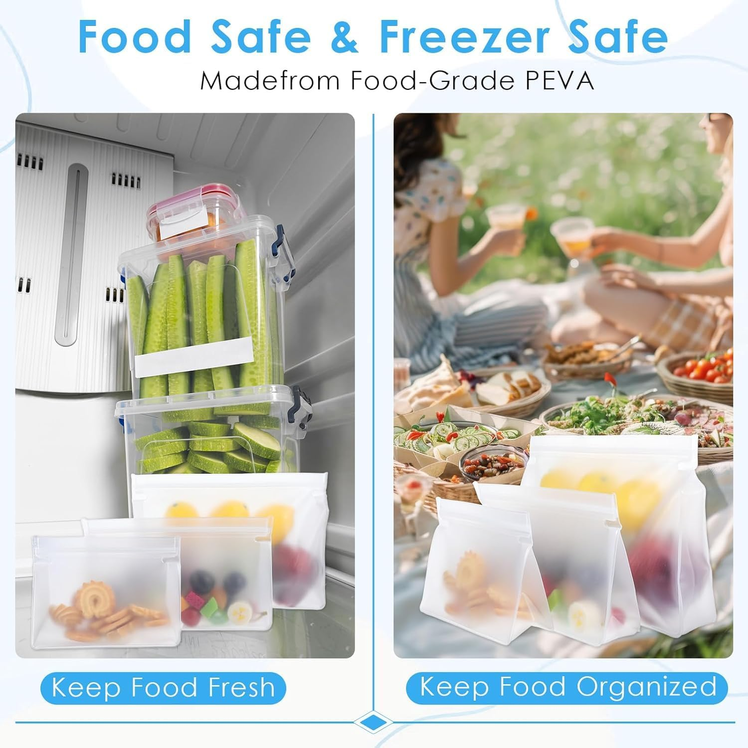 PEVA Quart Size Zipper Bags,3 Sizes Frosted Clear Sealed Toiletry Bag,Peva Sealed Quart Size Makeup Cosmetic Bags,Clear Sealed Zipper Travel Makeup Cosmetic Bag,Frosted Clear Quart Size Toiletry Bags image number 2