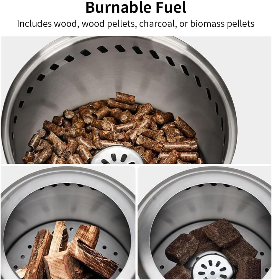 Smokeless Fire Pits for outside Portable Fire Pit Small Firepit Ideal for Outdoor Camping RV Use Perfect for Roasting Marshmallows Smokeless Firepit image number 4