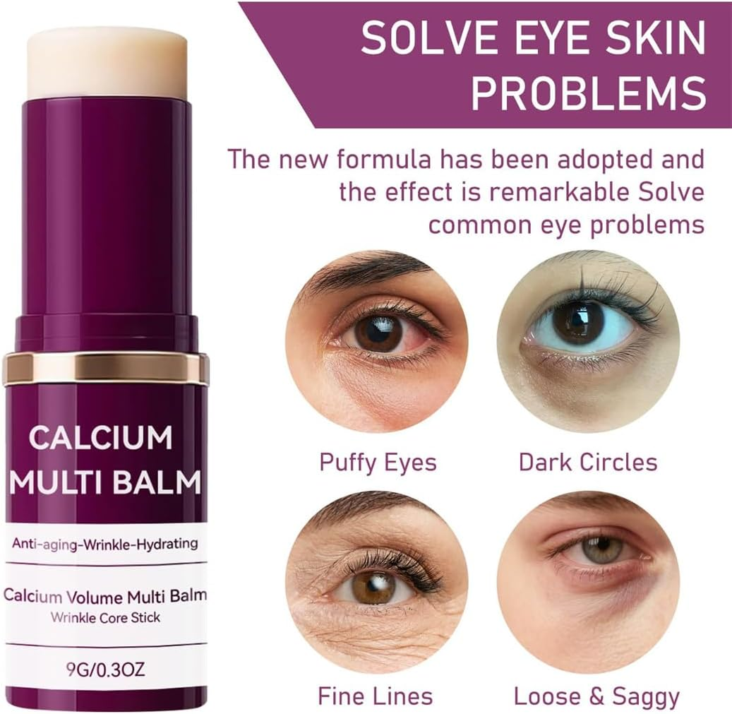 Calcium Multi Balm, Korean Collagen Moisturing Stick, Calcium Volume Multi Balm, Wrinkle Core Stick, Anti-Aging, Sagging, Wrinkles image number 4