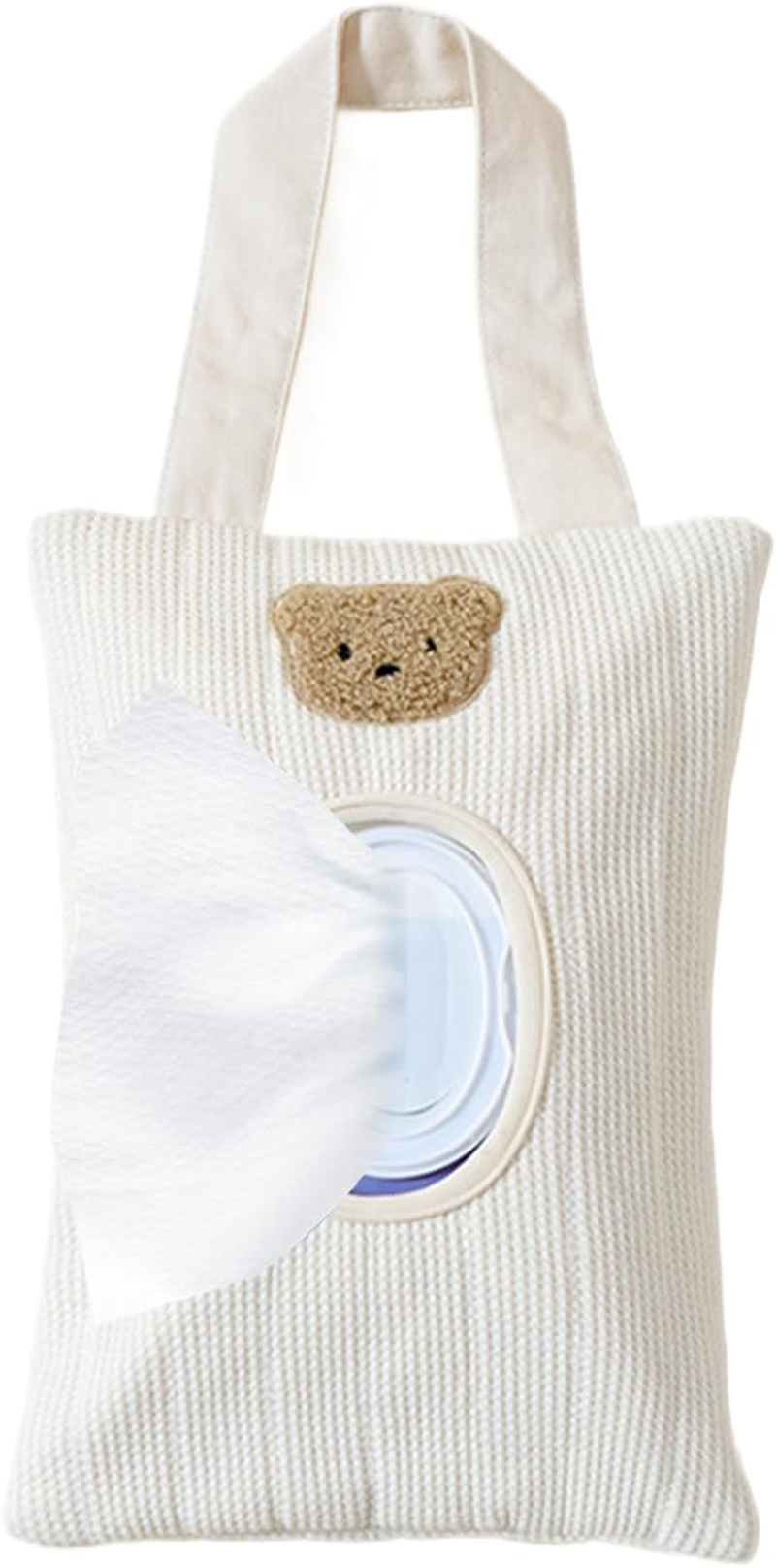 Wipes Dispenser,Portable Wet Tissue Storage Bag | Hangable Portable Container Bag for Home Travel Kitchen Organizing Bathroom Storage Wall