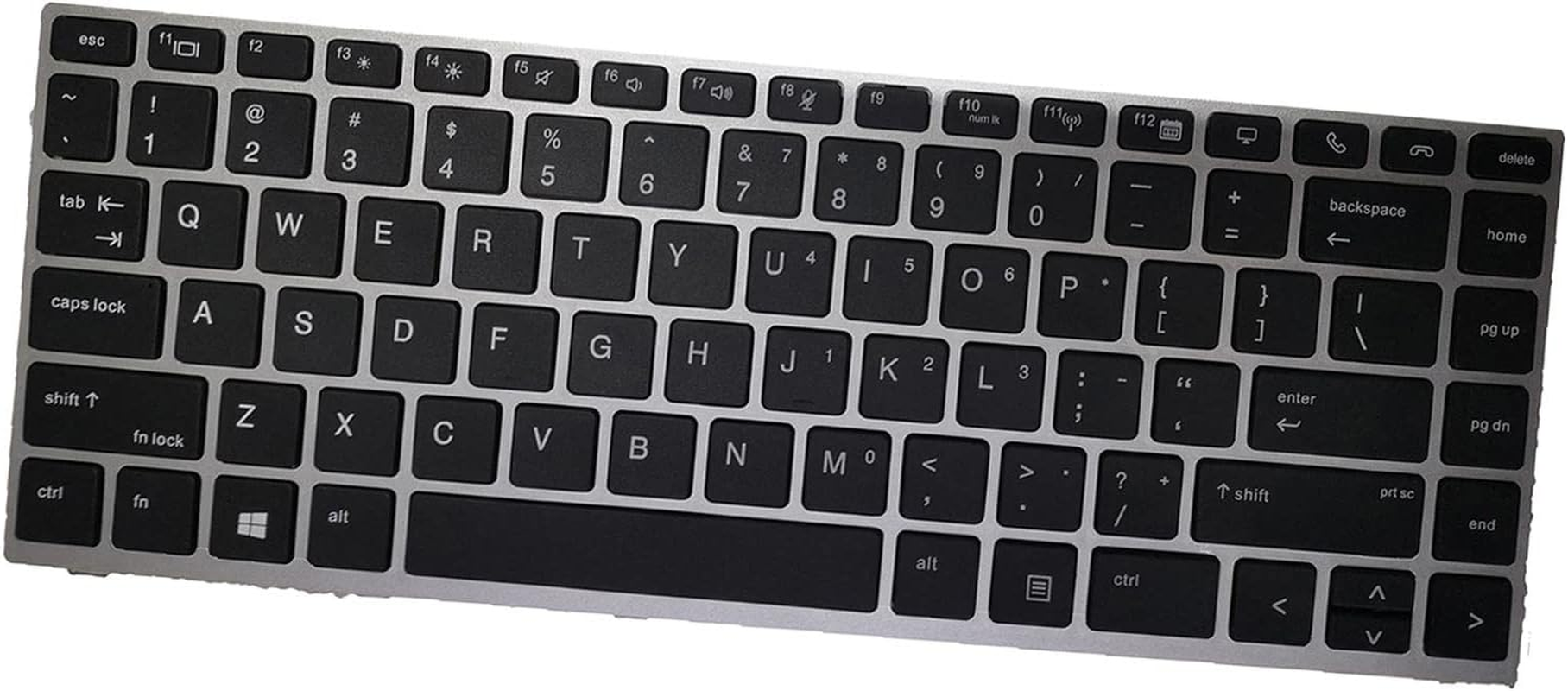 Magideal Laptop Keyboard US Layout Keypad for HP Elitebook 745 G5 840 G5 G6 Replacement Black image number 5