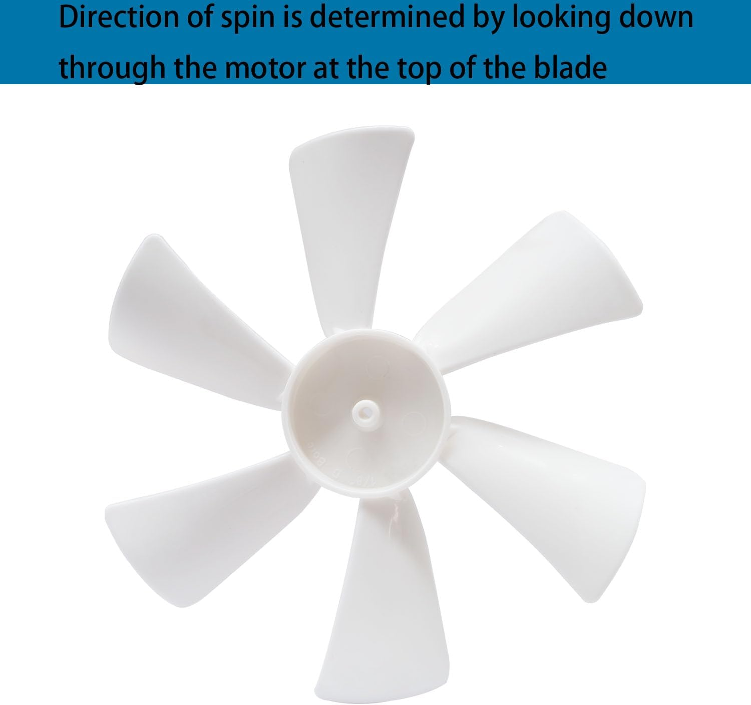 6" RV Vent Fan Blades Replacement, 12V D-Shaft RV Bathroom Vent Fan Fits for Bathroom RV Camper Roof Vents & Range Hoods image number 1