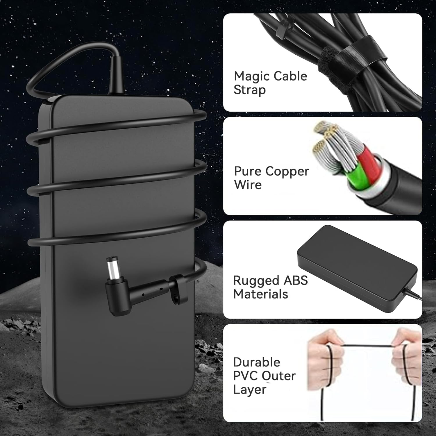 120W 6A Charger Compatible with Asus NUC 10 11 12 13 14 15 Pro Kit Mini PC Nuc13Vyki7 ROG Swift PG279QM ROG Strix XG349C Gaming VG289Q VG32U Monitor image number 4