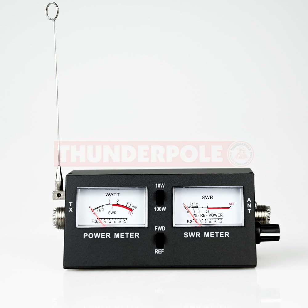SWR Meter & Power Meter | Thunderpole SWR 171 for CB Radio | 26-30 Mhz 100W Includes a FREE Antenna Tuning Guide image number 3